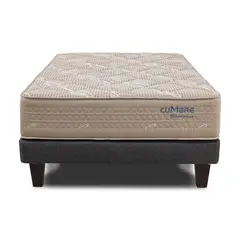 MANTAHUE - Cama Europea 1 plaza High Resilience Cumbre Beige