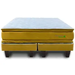 MANTAHUE - Cama Super King Europea High Resilience Millenium 2 Arena Oscuro