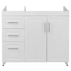 DOMSA - Mueble Base de Cocina Blanco c/izquierda sin Cubierta 118x49x90 cm