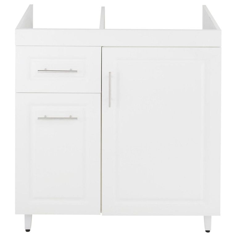 Mueble Base de Cocina Blanco c/izquierda sin Cubierta 78x49x90 cm
