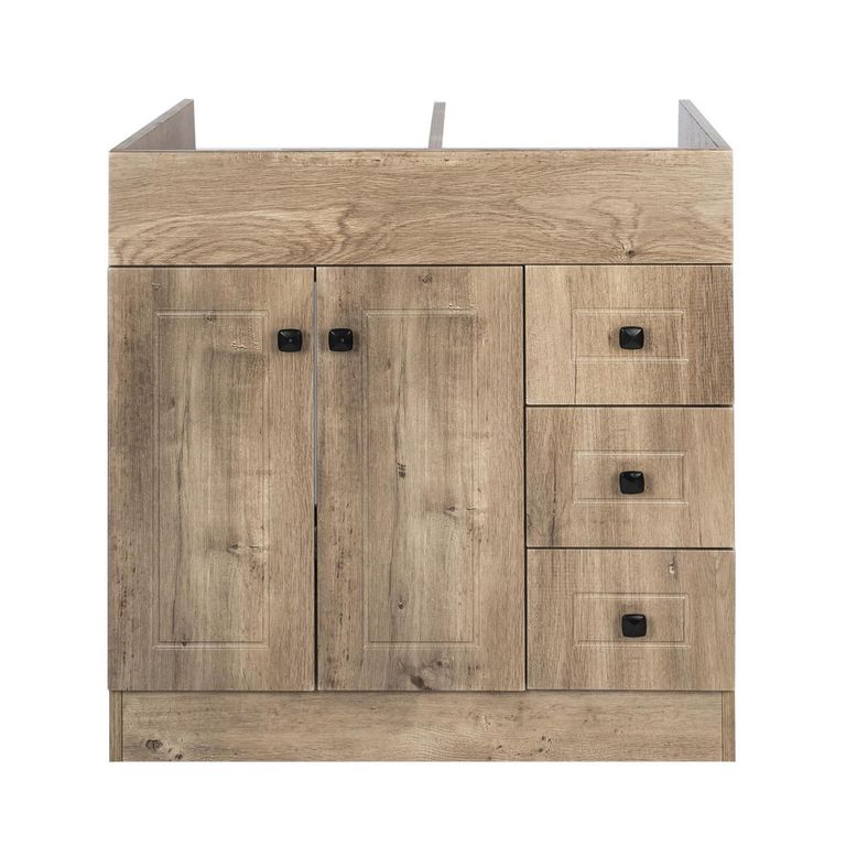 Mueble vanitorio 80 cm wood (sin cubierta)