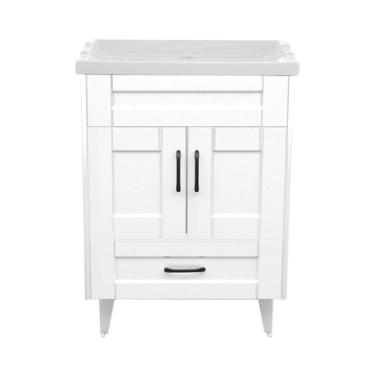 Kit mueble vanitorio deluxe blanco f 50x40x80 cm