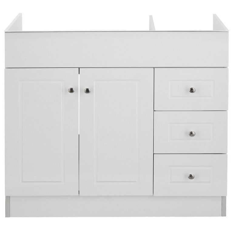 Mueble vanitorio phd 100 cm blanco (sin cubierta)