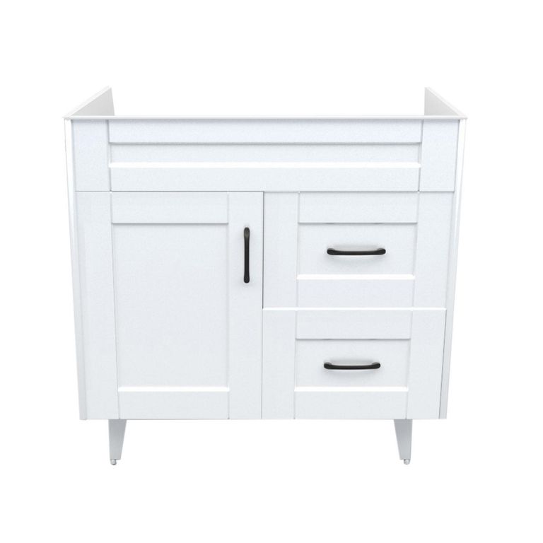Mueble vanitorio deluxe 80 cm blanco (sin cubierta)