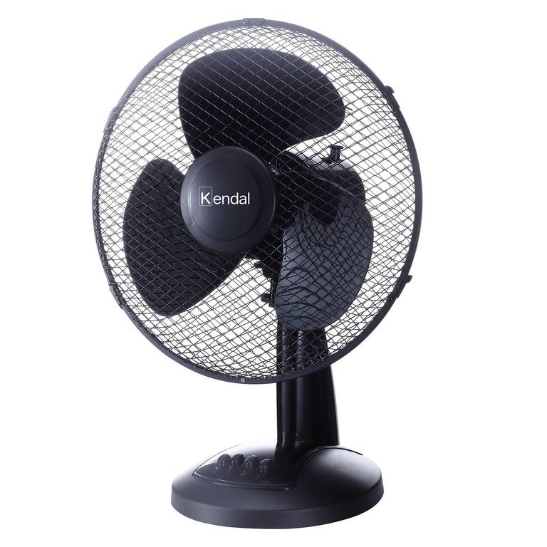 Ventilador 12" Sobremesa Negro