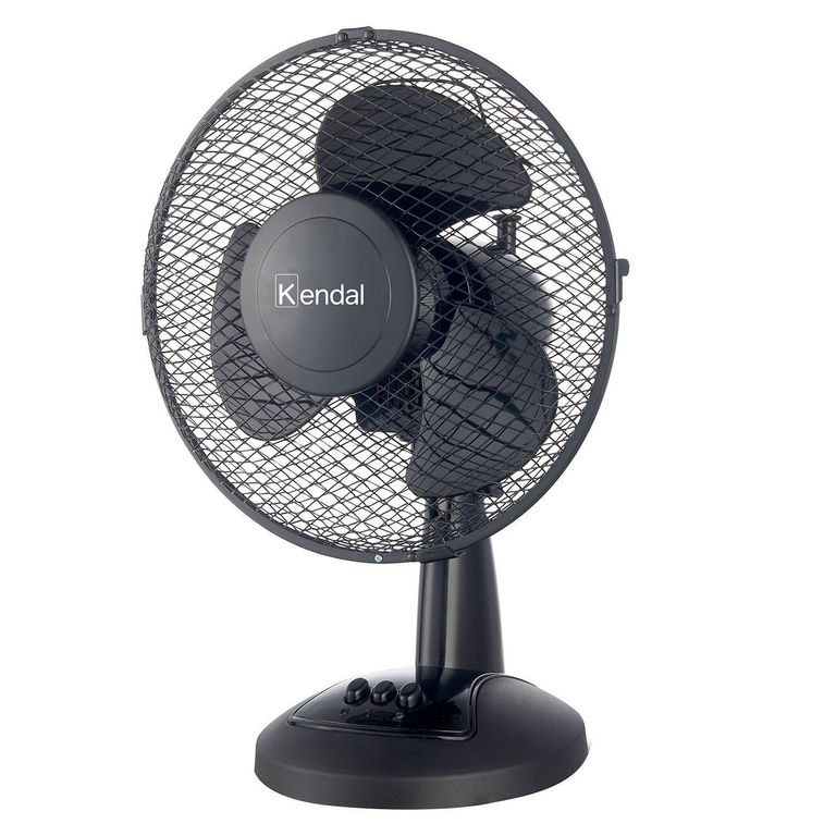 Ventilador 9" Sobremesa Negro