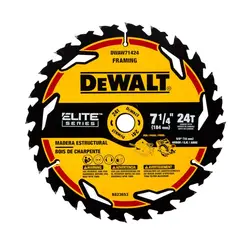 DEWALT - Disco de sierra circular 7 1/4" 24 dientes