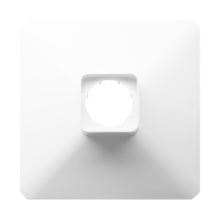 Base recta plafón para ampolleta E-27 cuadrado