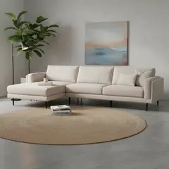 CIC - Sofá Seccional 5 cuerpos Maria Repreve 314x83x97 cm Beige