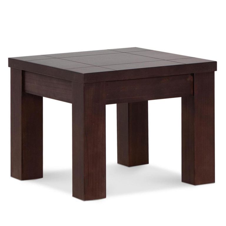 Mesa lateral Ñuble 50x50x40 cm chocolate