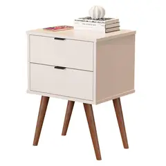 BE DESIGN - Velador 2 Cajón(es) Luxor 45x67x36 cm Perla