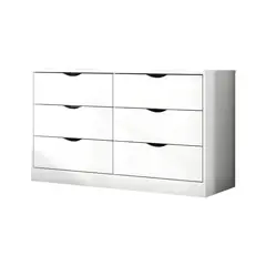 BE DESIGN - Cómoda 6 Cajón(es) Pisa 120x68x40.3 cm Blanco