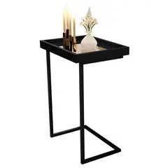 BE DESIGN - Mesa auxiliar Luxor negro