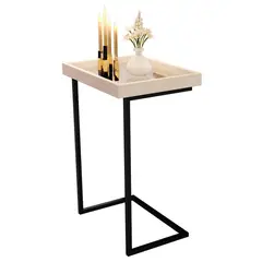 BE DESIGN - Mesa auxiliar Luxor perla