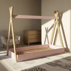 KIDSCOOL - Cama Infantil Montessori Rosado