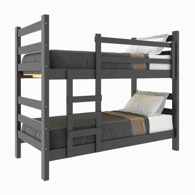 BE DESIGN Camarote Essenciale negro con escalera