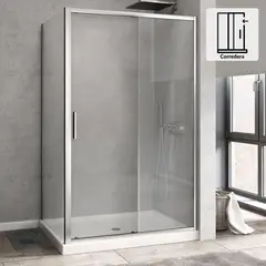 DUSCHY - Set mampara corredera para cierre esquina 140 x 70 cm