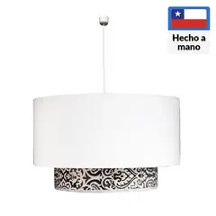 CAROLD STEVENS - Lámpara Colgante Velvat Tela Negro