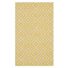 IDETEX - Alfombra Kali 160x230 cm Algodón Amarillo