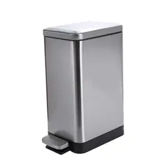IMPORTADORA USA - Basurero 15 Litros Metal Gris