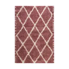 DIB - Alfombra Grande Shaggy Design 180x275 cm Polipropileno Rosa