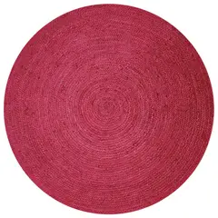 DIB - AlfombraJute Red Maui 150x150 cm fucsia