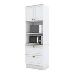 HOME MOBILI - Modulo para microondas 2 puertas 2 cajones Paressine