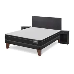 CIC - Cama 2 plazas Europea Onix Dual Negro