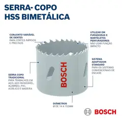 BOSCH - Sierra Copa HSS Bimetal 60mm Blister