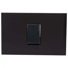 BTICINO - Placa armada Nóbile interruptor simple 9/24 negro