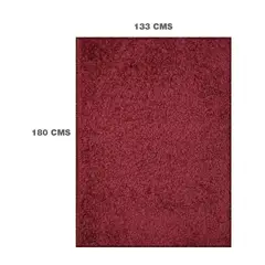 JUST HOME COLLECTION - Alfombra Shaggy Lisa 133x180 cm Poliéster Rojo