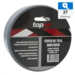 TOPEX - Cinta tela adhesiva 48 mm x 27 m