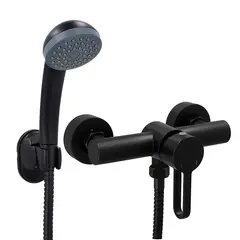 STRETTO - Monomando Ducha Rizzo Negro mate
