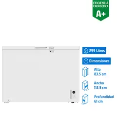 LIBERO - Freezer Control Electrónico Horizontal 299 Litros Blanco LFH-301EC