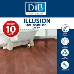DIB - Piso Linóleo 0,5 mm 2x5 m Illusion Café 10 m2