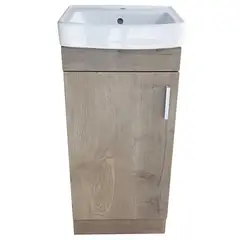 STRETTO - Mueble de baño con vanitorio Lenga Claire 40x42cm