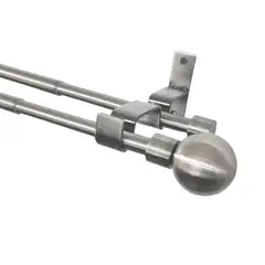 METALHSA - Set doble muro ext 16/19mm 120 - 210 terminación bola satín