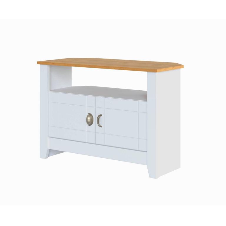 Rack de TV Ludlow blanco miel