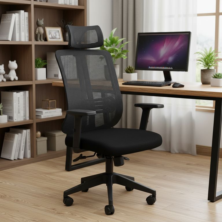 Silla Escritorio Ejecutiva Cowork Negro