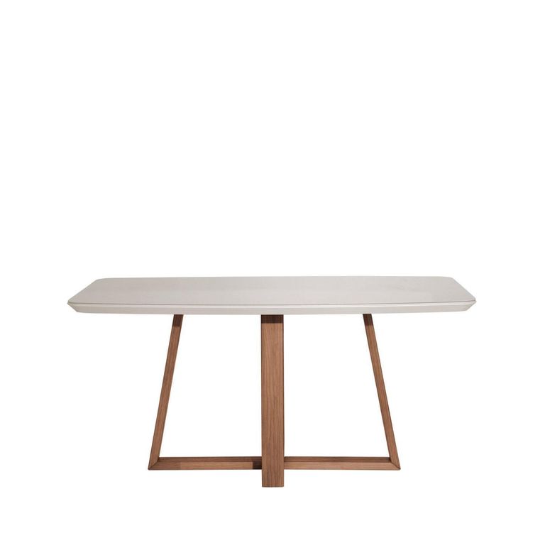 Juego de Comedor Alba 6 Sillas Mesa Rectangular 89,5x78,4x160 cm Café