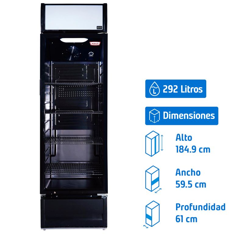 Visicooler 292 l. negro