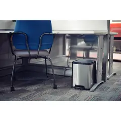 TRAMONTINA - Basurero con Pedal 10 Litros Acero Inoxidable Gris