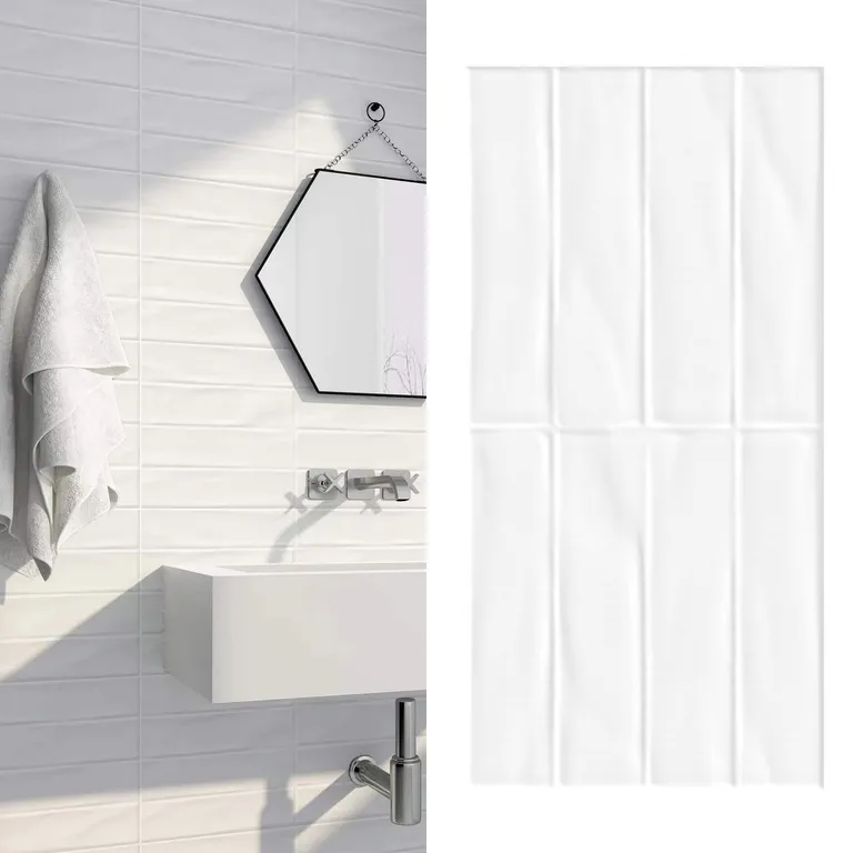 Cerámica Muro 30X60 Ice Deco Artesanal Brillante 1.44 M2