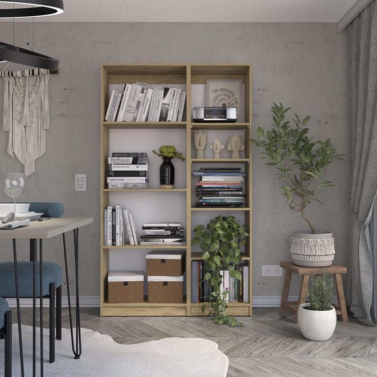 Combo estante 62cm + estante 45cm blanco macadamia