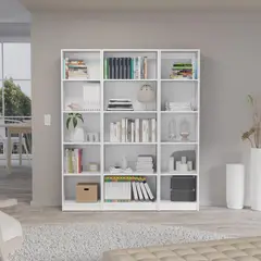 TUHOME - Combo 2 estantes 45cm + estante 62cm blanco