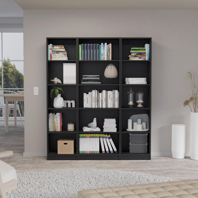 Combo 2 estantes 45cm + estante 62cm wengue