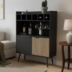 TUHOME - Bar Bajo Funes Eco 78.4x106.6x40 cm Wengue