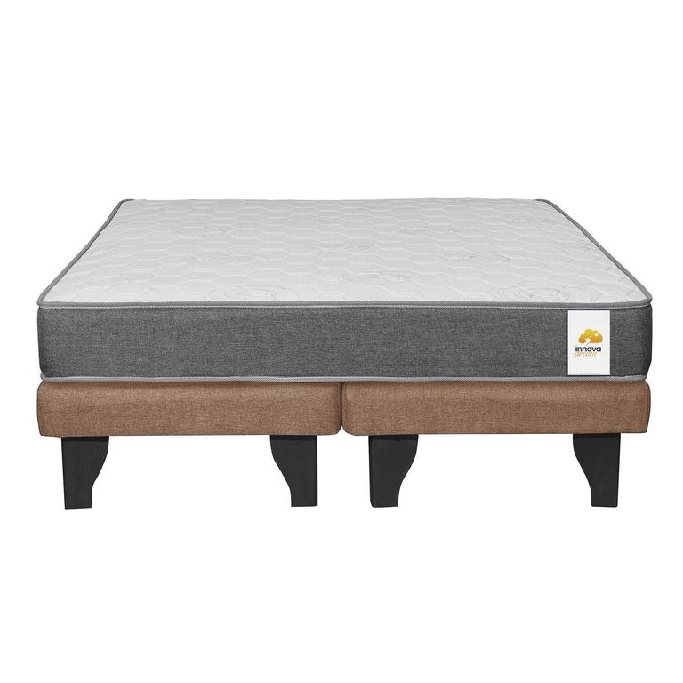 INTERMUEBLES Cama 2 Plazas Europea Confort Silver