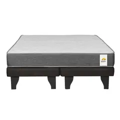 INNOVAMUEBLES - Cama Europea 2 plazas Confort Silver Chocolate