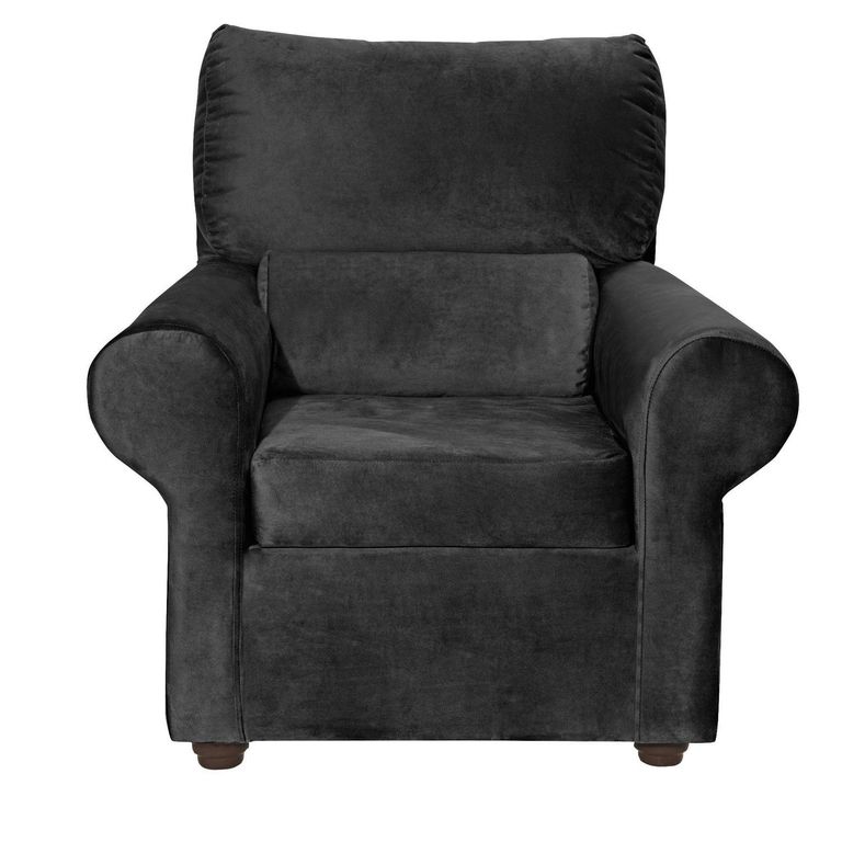 Sillón 1 cuerpo MUSIBE1C50 90x100x95 cm Negro
